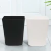 1,6 gallon affaldskurv, 2-pak små skraldespande til badeværelse, køkkenbordplade under vask, hvid og sort