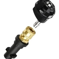 6 i 1 Højtryks Roterende Turbo Dyse Adapter Multifunktionel Vandkolonne Skumpistol & Højtryksrenser Pistol Adapter - Hurtig Tilslutning Messing Stik | Fyndiq