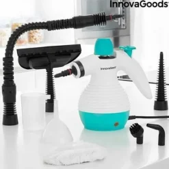 9 i 1 håndholdt damprenser med tilbehør Steany InnovaGoods 0,35 L 3 Bar 1000W