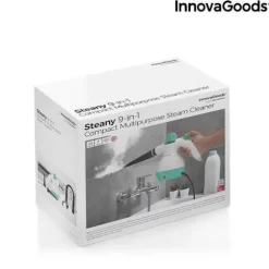 9 i 1 håndholdt damprenser med tilbehør Steany InnovaGoods 0,35 L 3 Bar 1000W