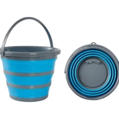 10 liters Sammenklappelig Multi-anvendelig Bærbar Rengørings-, Fiske- og Camping Silikonespand, Pladsbesparende Design til Hjem og Udendørs - Kan flades ud til 5 cm | Fyndiq