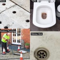 15 m højtryksrenser slange, 15M Karcher rørrenser slange, 180Bar 60C, Karcher ferret kompatibel med adaptere til Krhcer K2, K3, K4, K5, K6, K7 a