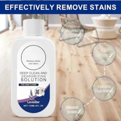 120 ml rengøringsopløsning med lavendelduft til gulve, genopfyldning, kompatibel med robotstøvsugere med moppefunktion og våd-/tørstøvsugere 3pcs