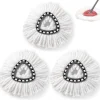 *3 Mop Hoveder Udskiftning Mikrofiber Mop Genopfyldningshoveder til Spin Mop M*