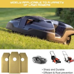 30 pack Titanium Blade for Husqvarna Automower, Gardena, Meec Gold one size