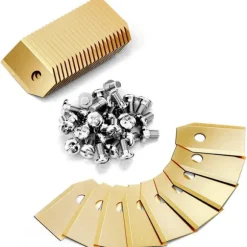 30 pack Titanium Blade for Husqvarna Automower, Gardena, Meec Gold one size