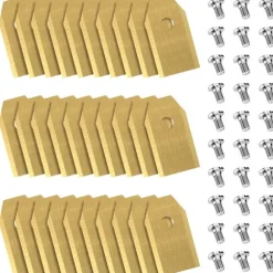 30 pack Titanium Blade for Husqvarna Automower, Gardena, Meec Gold one size