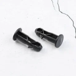 3 par hængselbolte hængselstifter til skraldespandslåg, der passer til 240/120/100/60l udendørs skraldespande, 65 mm X 18 mm, sort plast