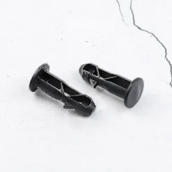 3 Par Hængselbolte Hængselstifter Til Skraldespande Låg Passer 240/120/100/60l Udendørs Skraldespande, 65mm X 18mm, Sort Plast.x