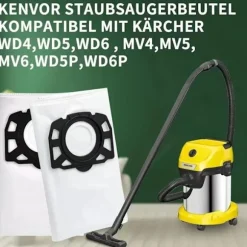 10 poser til Kärcher WD4 WD5 WD6 MV4 MV5 MV6 støvsugere - FX-