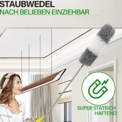 1 sæt uldstøvkost grå komplet sæt (1,4 meter), Farve: style3