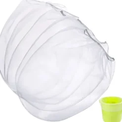 (5 Stk., 5 Gallon) Maling Si Pose Hvide Fine Mesh Filterposer Spand Elastisk Åbning Si Poser Hydroponisk Maling Filterpose til Maling Have