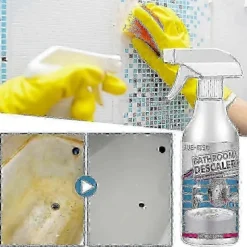 1-3 stk. Badeværelsesafkalker Spray Stædige Pletter Fjernelse Vaskemiddel Afkalkning Rengøringsmiddel Til Badekar Toilet Bruser AA 1PCS