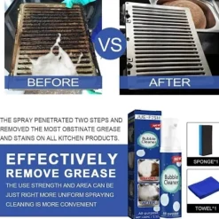 3 stk. Beedac Bubble Cleaner, 2023 Ny Beedac Rensespray, Allround Bubble Cleaner Skumspray, Skummende Kraftig Oliepletfjerner