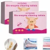 2 stk. Bio-Enzym Rengørings-tabletter Multifunktionelle Bio-enzym Rengørings-tabletter Vaskemaskine Rengørings-tabletter Allround