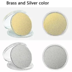 10 stk Blanke, Graveringsblanker Mønter, 40 mm Diameter Med Akrylbeskyttelsesboks (messing)