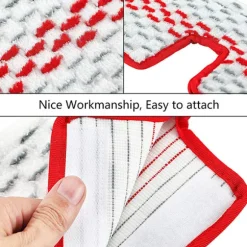 2 stk. der passer til O-cedar moppehoved rød Microfiber roterende udskiftningsmoppeklud
