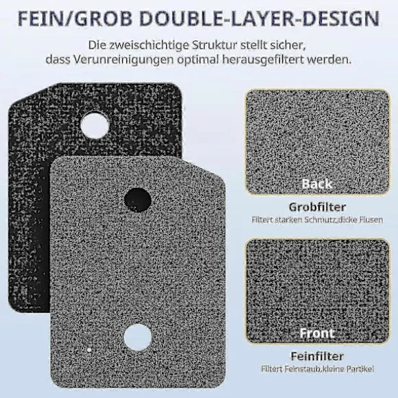 4 stk. filter til Miele T1 serie tørretumbler 9164761 reservedel til Miele T1 tørretumbler fin/grov 207 x 157 x 30 mm tørretumbler (FMY)