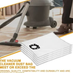 12 stk. filterposer støvsugerposer til Karcher Wd4 Wd5 Wd6 Mv4 Mv5 Mv6 reservedele tilbehørssæt