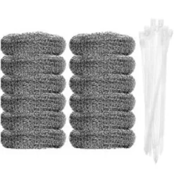 20 stk fnugfilter vaskemaskine fnugfilter fælde vaskenet vaskemaskine slangefilter med 20 stk kabelbindere 12pcs