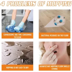 1 stk. gulvrens til alle robotstøvsugere og mopper, flydende gulvrenseløsning kompatibel med Roborock & Omo Joint