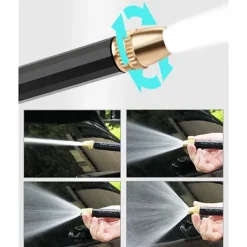 1/3/5 stk. højtryksvandpistol bilvask havevandingsslange dyse sprinkler skumkande vandhane fælles hurtigforbindelse Black 5pcs