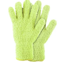 2 stk. Mikrofiber Støvehandsker til Mænd og Kvinder, Køkken, Hus, Persienner, Planter, Vinduer, Spejle, Lamper, Bilvask Yellow
