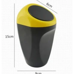 3 stk Mini Bil Skraldespand Plast Affaldskurv 9*6*15CM Skraldespand Opbevaringsbeholder Til Bil Interiør/Kontor/Hjem-FO-