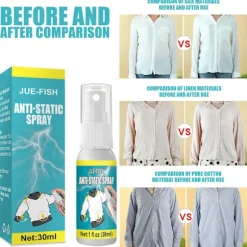 1 stk. 30ml antistatisk spray husholdnings antistatisk spray tøj