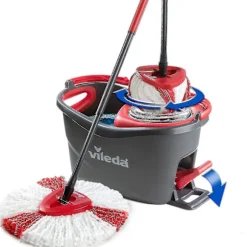 2 stk.; Rød Kompatibel med Vileda/O-Cedar Mikrofiber Mop Tilbehør, Svingmop til Gulvrensning