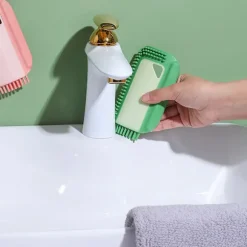 2 stk Rengøringsbørste Badeværelse Vask Counter Tør Glas Rengøring