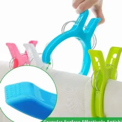 10 stk. Strandhåndklædeklemmer til liggestole 5 farver (tilfældige farver) Plastik tøjklemmer Holdbare flerfarvede klemmer til håndklæder dyner lagner tøj | Fyndiq