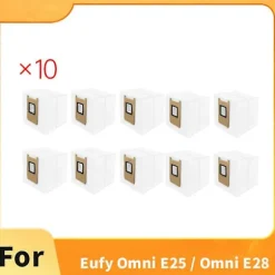 10 stk. støvsugerposer til Eufy Omni E25 / Omni E28 støvsuger tilbehør, udskiftningsdele
