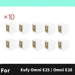 10 stk. støvsugerposer til Eufy Omni E25 / Omni E28 støvsuger tilbehør, udskiftningsdele