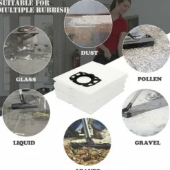 10 stk støvsugerposer til Karcher WD4 WD5 WD6 Karcher pose MV4, MV5 og MV6 støvsugerposer til Karcher