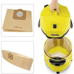 10 stk. støvsugerposer til Karcher 6.959-130.0 (WD 3, WD 3 P og WD 3 Premium) Papirfilterposer A 2201/2204/2504