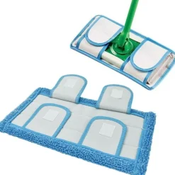 2 stk. Swiffer flad klæbrig moppeklud moppepude mikrofiber moppe moppehoved udskiftningsklud