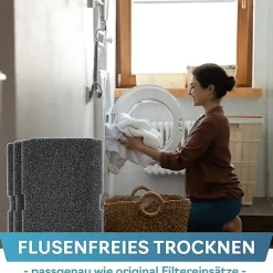 10 stk. tørrefilter til tørretumbler erstatning for Beko 2964840100, fnugfilter til tørretumbler Beko DE8635rx DS7512pa tørretumbler Db black