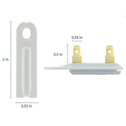 10 STK. Tørretumbler Termosikring 3392519 til Whirlpool Kenmore KitchenAid Roper Maytag WP3392519 AP6008325 P
