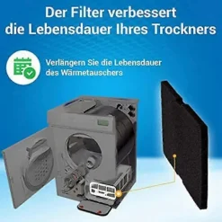 10 stk. tørretumblerfilter kompatibelt med tørretumblerudskiftning kompatibelt med 2964840100, filter kompatibelt med