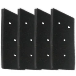 4 stk. tørretumblerfilter til Bauknecht Privileg Whirlpool HX 481010716911 Tørretumblerfilter Genanvendelig kondensering Black