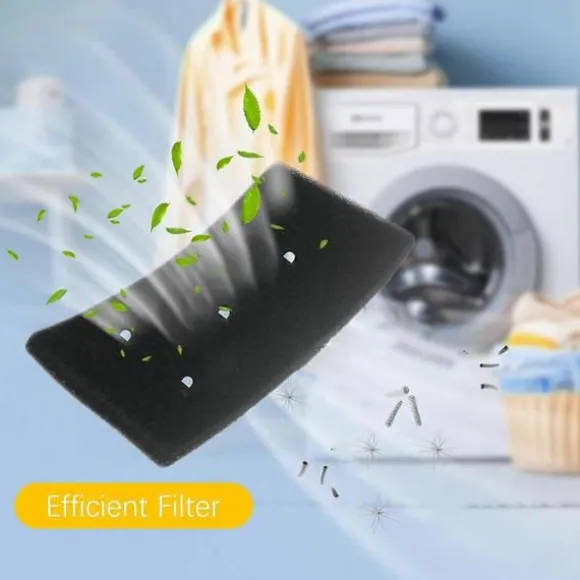 4 stk. tørretumblerfilter til Bauknecht Privileg Whirlpool HX 481010716911 Tørretumblerfilter Genanvendelig kondensering Black