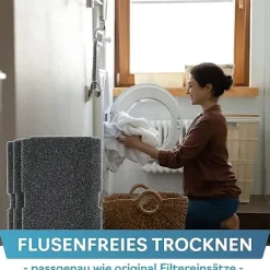 10 stk. tørretumblerfiltre til tørretumbler, erstatning for Beko 2964840100, fnugfilter til tørretumbler Beko DE8635rx DS7512pa tørretumbler