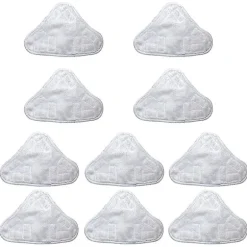 10 stk. udskiftningspuder, der er kompatible med H2O Mop X5 Steamer