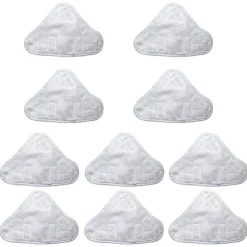 10 stk. udskiftningspuder, der er kompatible med H2O Mop X5 Steamer