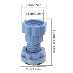 4 stk. Universal Justerbar Højde Vaskemaskine Fødder Pads Antivibration
