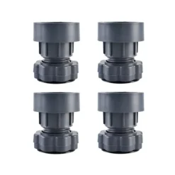4 stk. vaskemaskine anti-vibrationsmåtte, justerbar vask