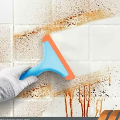 2 stk. Vindue Squeegee med Håndtag, Fleksibel Gummi Squeegee, Bruse Squeegees, til Glas, Spejle, Bilruder, Badeværelse, 6 TOMMER