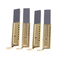 4 stk./sæt Vaskemaskine Motor Kulbørste Indsats L94MF7 til Vaskemaskine[D] GoldBlack Gray
