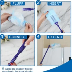 40 Stykker Støvkost Refills, Støvkost Refills Kompatible til (Fww) As Shown